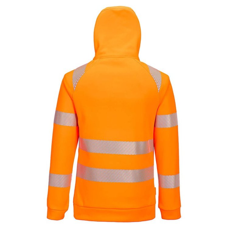 Portwest DX482 DX4 Hi-Vis 1/4 Zip Hoodie | BK Safetywear