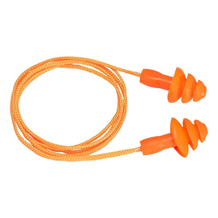 Portwest EP04 Reusable TPE Corded Ear Plug Orange X 50 | BK Safetywear
