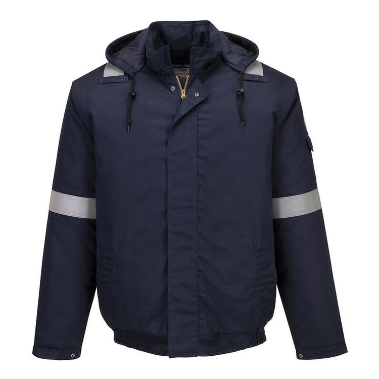 Portwest FR731 Bizflame Work+ FR Insulated Bomber Jacket | BK