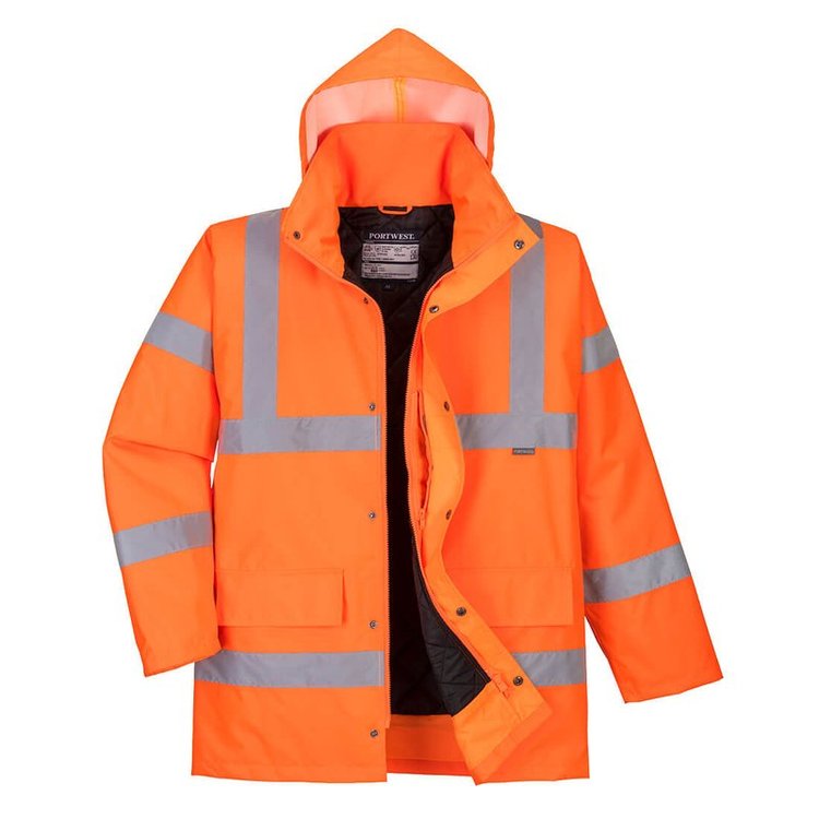 Portwest Railway RT30 Traffic Hi Vis RIS-3279-TOM Jacket Orange Portwest Railway RT30 Traffic Hi Vis RIS-3279-TOM Jacket Orange