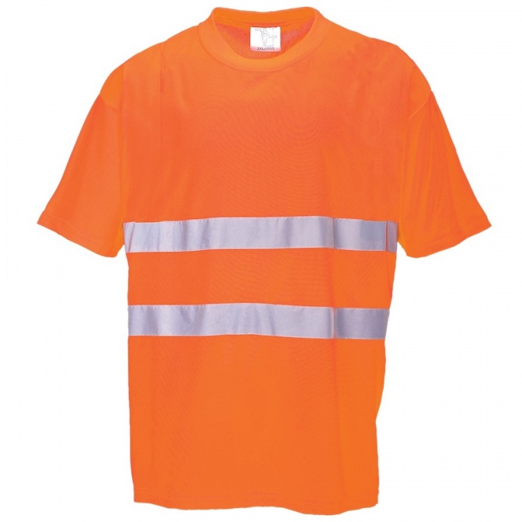 Portwest S172 Cotton Comfort Hi Vis T-shirt Orange