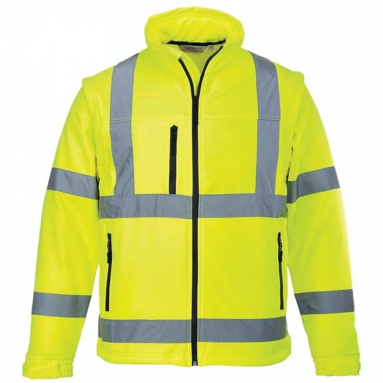 Portwest S428 Hi Vis Softshell Jacket Yellow