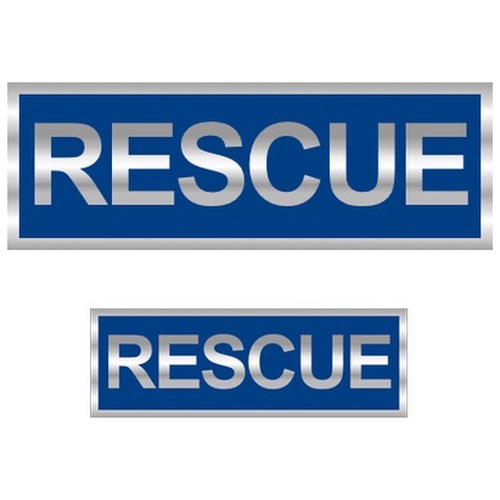 Rescue Reflective Badge (Front & Back)