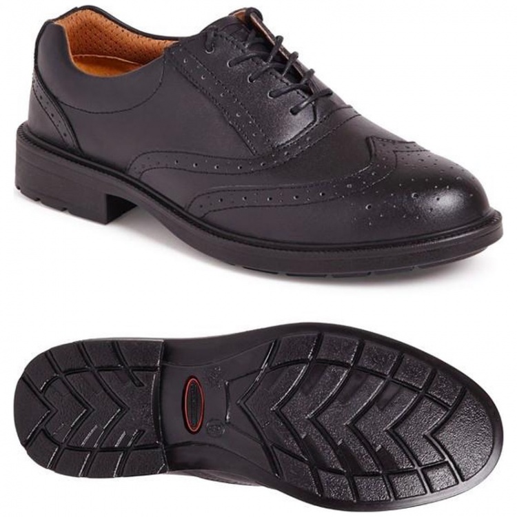 City Knights SS500CM Brogue Safety Shoe Black