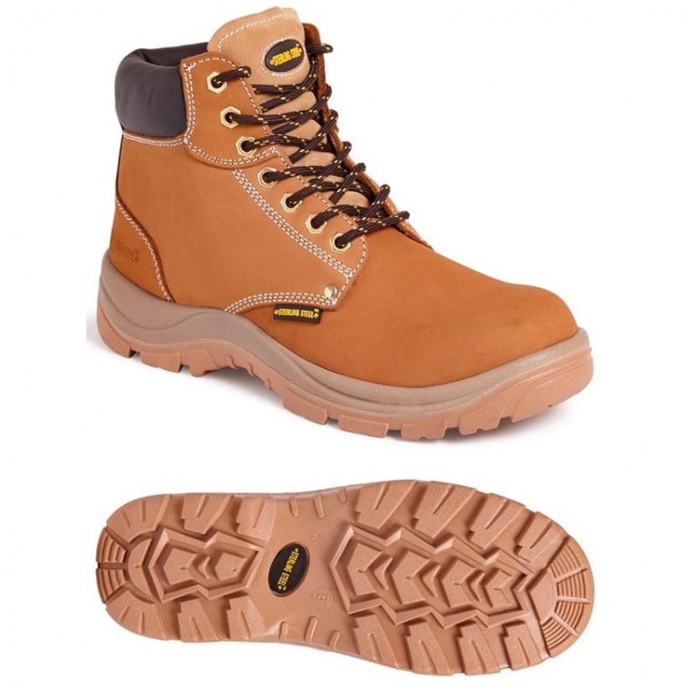 Sterling Steel SS819CM 6 Eye Hiker S3 SRA Boot Wheat