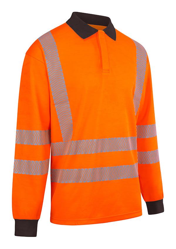 Maglietta Manica Lunga Alta Visibilità Portwest S278ORRL: Sicurezza Classe 3, Arancione, Taglia L, Cotone E Poliestere