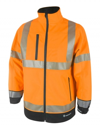 B-Seen HV Outer Wear HVTT04 HIVIS TWO TONE SOFTSHELL