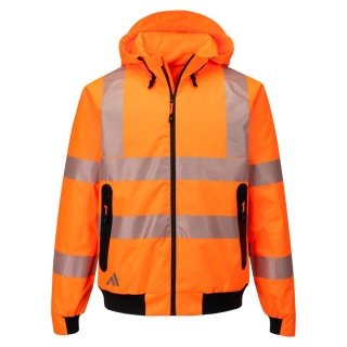 Men's High Visibility Fleece Lined Hoodie - Reflective Safety Jacket For Construction Work