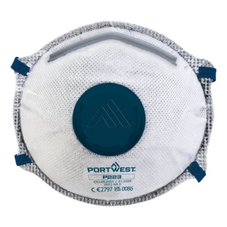 Portwest P223 FFP2 Carbon Valved Dust Mask Dolomite Respirator x 10