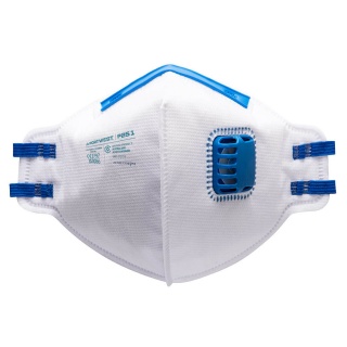 Portwest P251 FFP2 Valved Dust Mask Fold Flat Respirator x 20