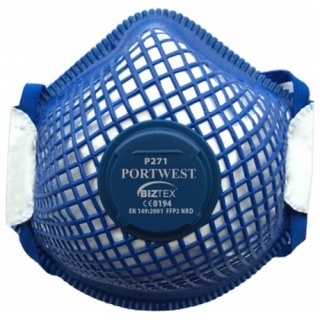 Portwest P271 ERGONET FFP2 Valved Dust Mask Dolomite Respirator x 10