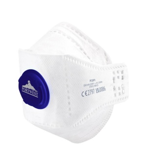 Portwest P291 EAGLE FFP2 Valved Dust Mask Dolomite Fold Respirator x 10