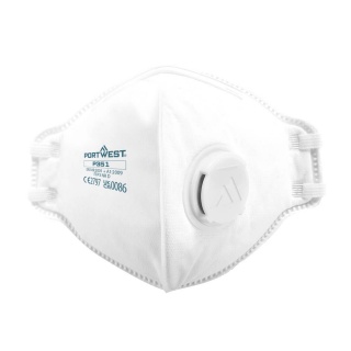 Portwest P351 FFP3 Valved Dust Mask Dolomite Fold Flat Respirator x 20