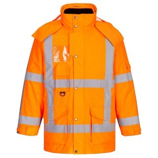 Veste De Travail Portwest Iona Lite – Haute Visibilité, Imperméable, Doublée – Tailles XS à 4XL
