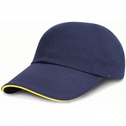 RESULT RC024P Low Profile Heavy Brushed Cotton Cap with Sandwich Peak