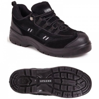 Apache Workwear AP302SM Unisex Black Suede Safety Trainer