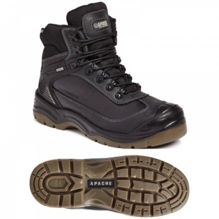 Apache Workwear Ranger Waterproof S3 WR SRA Safety Hiker Black