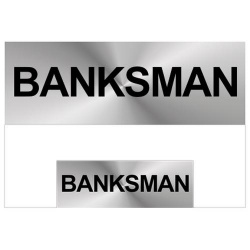 Banksman Reflective Badge (Front & Back)