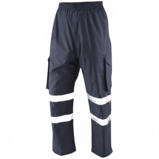 Leo Workwear Appledore L01-NV Hi Vis Cargo Overtrouser Navy