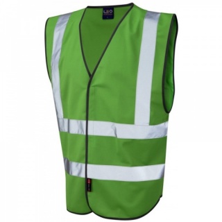 Leo Workwear W05-GN Pilton Hi Vis Green Vest