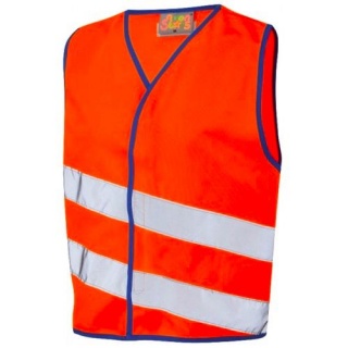 Leo Workwear CW01-O Kids Hi Vis Waistcoat Orange