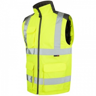 Leo Workwear BW01-Y Torrington Hi Vis Bodywarmer Yellow