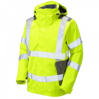 Leo Workwear J04-Y Exmoor Breathable Hi Vis Jacket Yellow