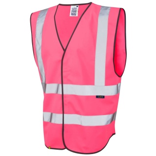 Leo Workwear W05-PK Pilton Pink Hi Vis Vest