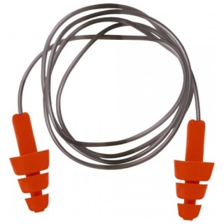 Portwest EP04 Reusable TPE Corded Ear Plug Orange X 50