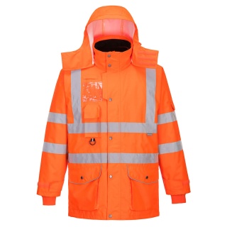 Portwest RT27 Hi Vis Breathable 7-in-1 RIS-3279-TOM Traffic Jacket