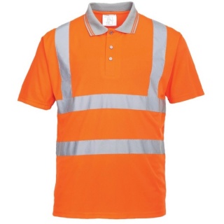 Portwest RT22 Hi Vis Short Sleeved Polo Shirt Orange