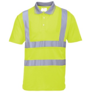 Portwest S477 Hi Vis Short Sleeved Polo Shirt Yellow