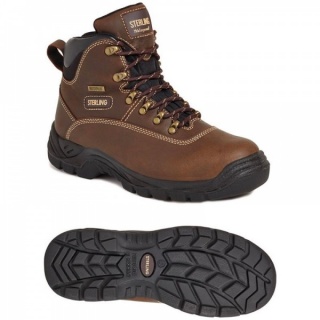 Sterling Steel SS813SM Waterproof S3 WR SRC Safety Hiker Brown