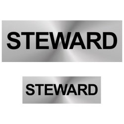 Steward Reflective Badges (Front & Back)