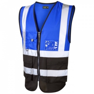 Urban54 Hi Vis Superior Vest Royal Blue / Black