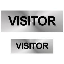 Visitor Reflective Badge (Front & Back)