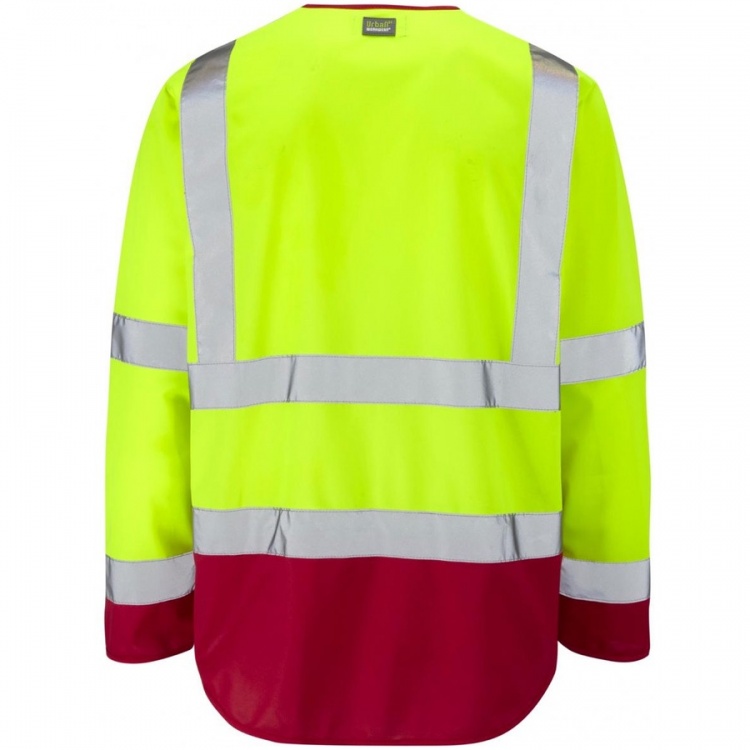 Hi Vis Class 3 Superior Sleeved Vest Yellow / Red