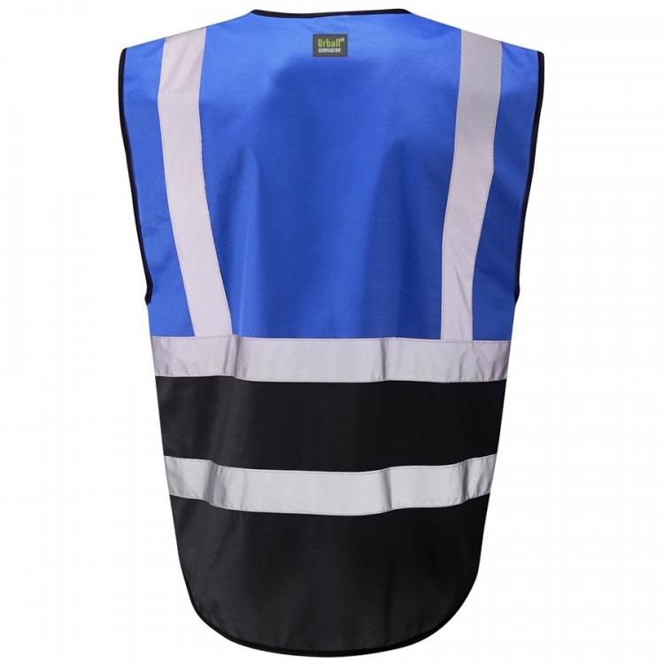 Urban54 Hi Vis Superior Vest Royal Blue / Black