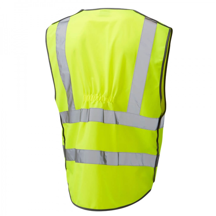 Leo Workwear W22-Y 3-Part Superior Hi Vis Vest Class 2 ISO 20471 Class 2 Yellow